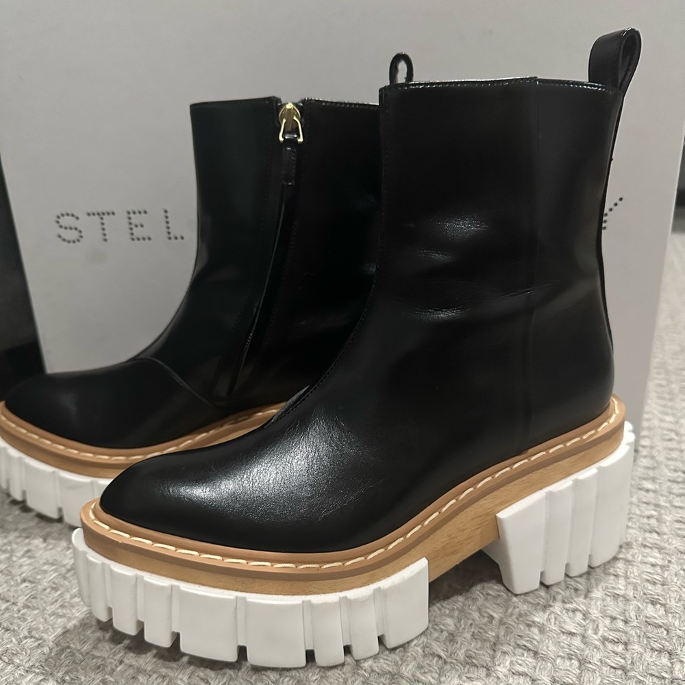 STELLA MCCARTNEY PLATFORM BOOTS - Picture 5 of 12